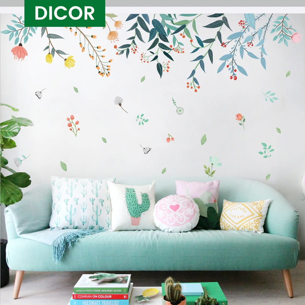 DICOR DIY Flowers Reflection Home Decoration Art Wall Stickers For Livingrooms Colorful Beautiful Removable Adesivo de parede
DICOR DIY Flowers Reflection Home Decoration Art Wall Stickers For Livingrooms Colorful Beautiful Removable Adesivo de parede