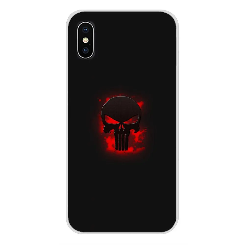 Аксессуары чехлы для телефонов Чехлы с черепом Marvel Каратель Xiaomi Mi4 Mi5 Mi5S Mi6 Mi A1 A2 A3 5X
