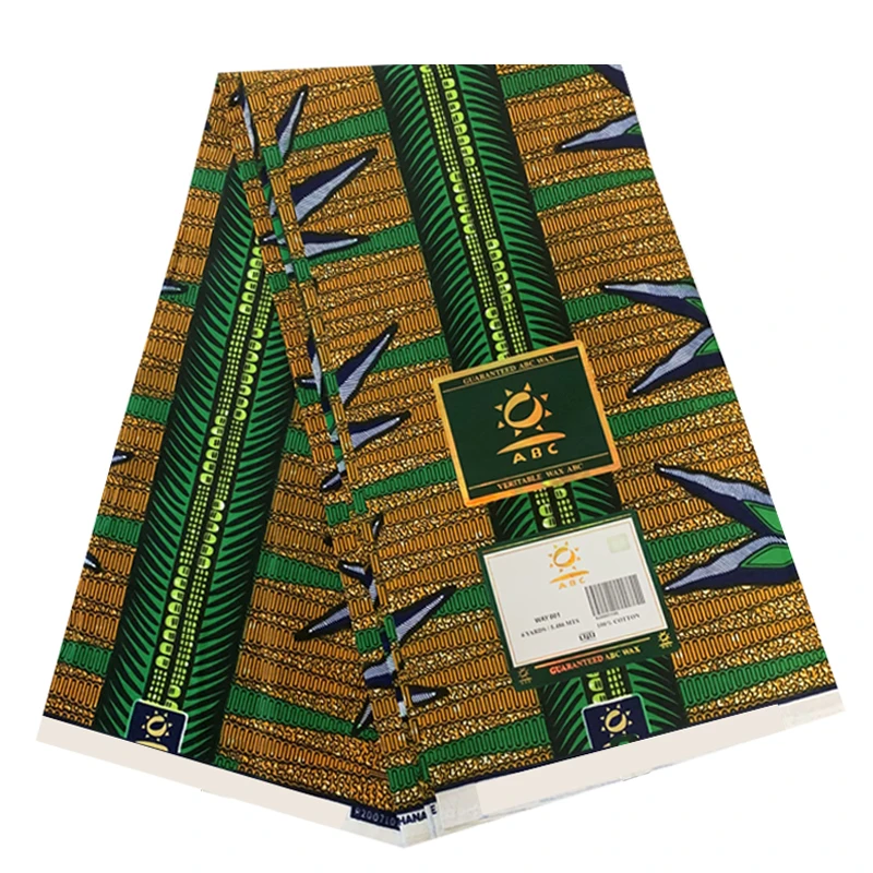 Real High Quality Dress Sewing Matetials Veritable Ankara Style African Wax Printed Cotton Fabric 6 Yards/Pcs 100%Soft HL18-03
Real High Quality Dress Sewing Matetials Veritable Ankara Style African Wax Printed Cotton Fabric 6 Yards/Pcs 100%Soft HL18-03