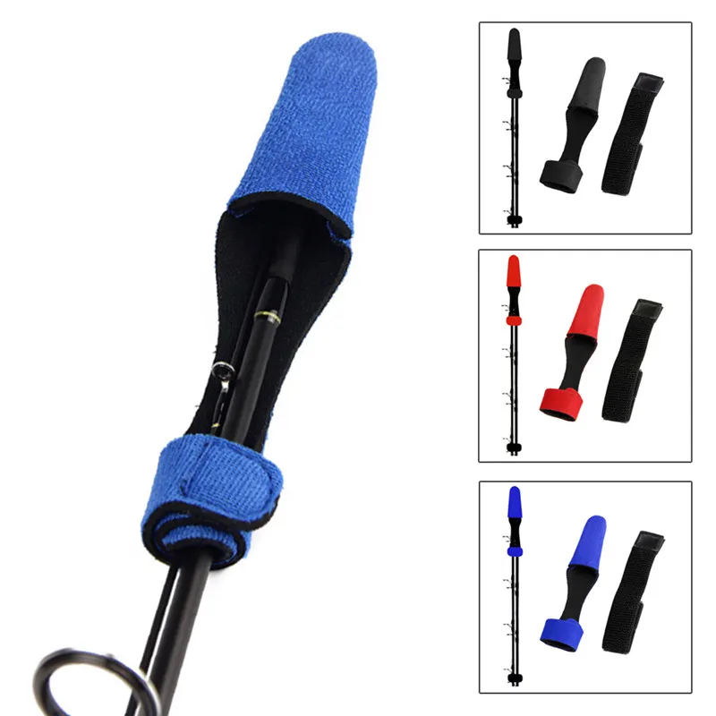 2020 2pcs/set Fishing Rod Covers Fish Protector With Tie Wrapping Band Belt Accessories For Fishermen * | Спорт и развлечения