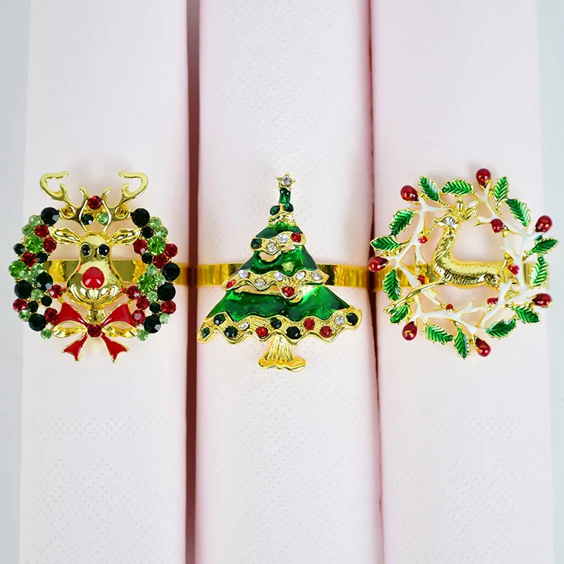 1Pc Christmas Series Napkin Ring Christmas Tree Elk Metal Napkin Buttons For Kitchen New Year Banquet Table Supplies Decorations
1Pc Christmas Series Napkin Ring Christmas Tree Elk Metal Napkin Buttons For Kitchen New Year Banquet Table Supplies Decorations