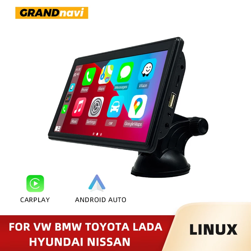 GRNADnavi портативный беспроводной автомобильный радиоприемник Carplay Android Авто Портативный 2din 1din радио авто мультимедийный плеер Bluetooth навигаци...
GRNADnavi портативный беспроводной автомобильный радиоприемник Carplay Android Авто Портативный 2din 1din радио авто мультимедийный плеер Bluetooth навигаци...