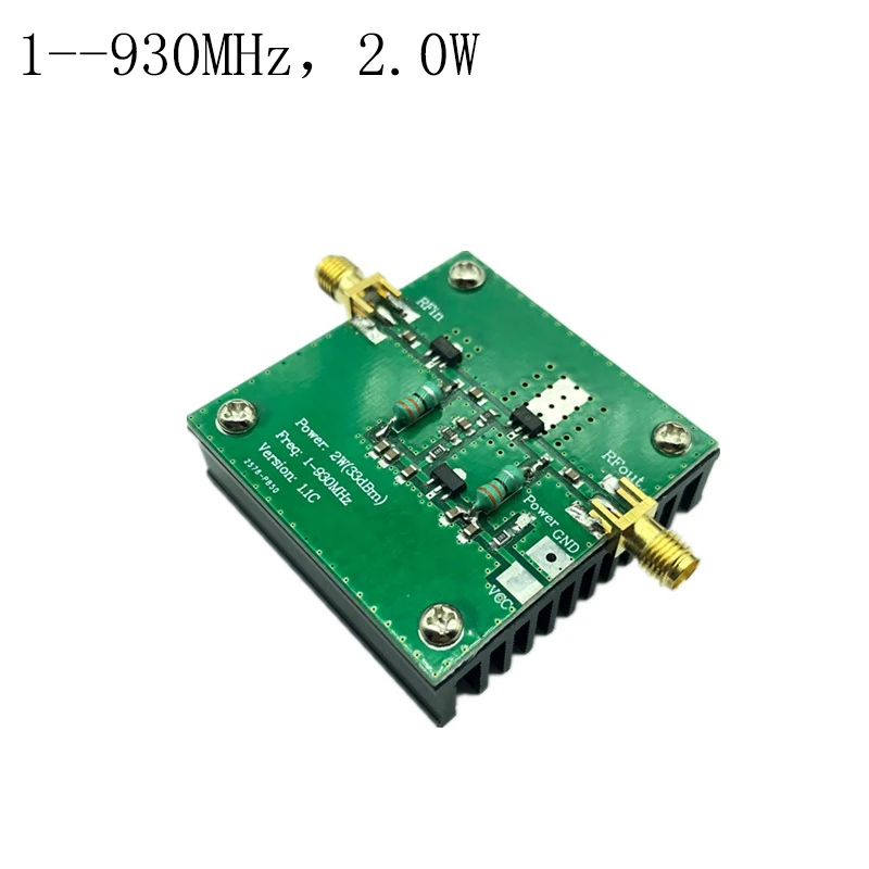 1-930MHz 2W RF Broadband Power Amplifier Module For Radio Transmission FM HF VHF
1-930MHz 2W RF Broadband Power Amplifier Module For Radio Transmission FM HF VHF