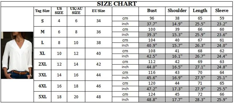New women Chiffon Blouse 2019 Long Sleeve Shirt Fashion V Neck Slim Solid Top Ladies Office Blouse Plus Size Casual top
New women Chiffon Blouse 2019 Long Sleeve Shirt Fashion V Neck Slim Solid Top Ladies Office Blouse Plus Size Casual top