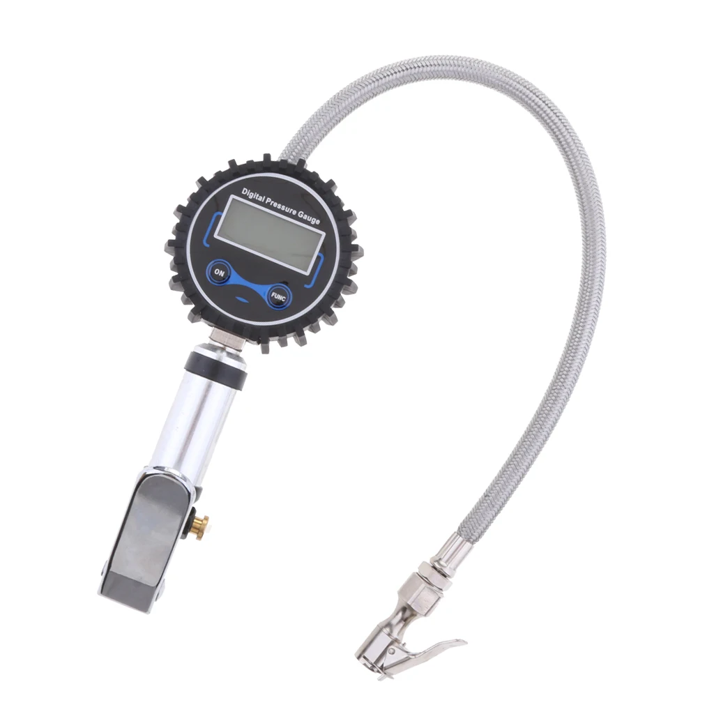 

Digital LCD Tyre Air Pressure Gauge Manometer 0-200PSI For Car Truck, LCD lit display for easy reading #1
