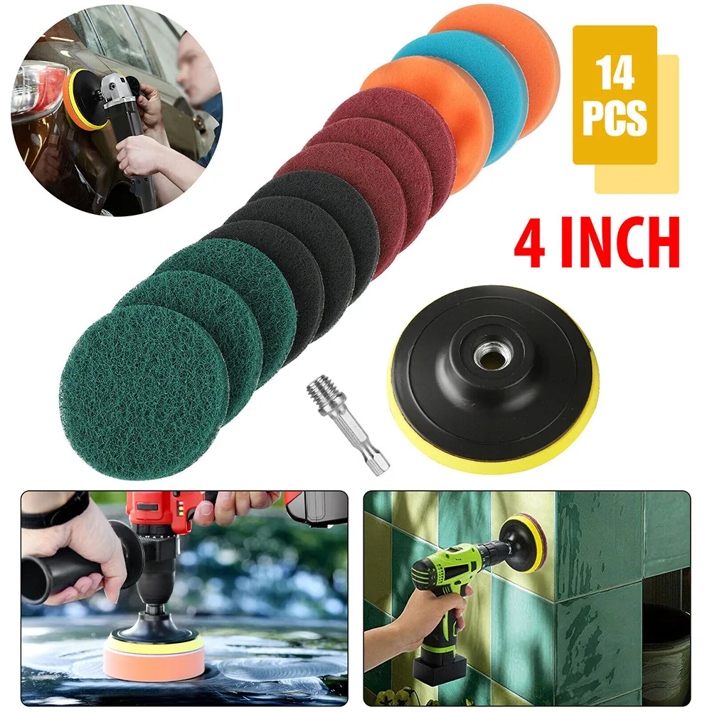 4 Inch Car Buffing Pads Polishing For Drill Sponge Kit Set Waxing Foam Polisher Scrub Pads Sponge Brush Attachment Set
4 Inch Car Buffing Pads Polishing For Drill Sponge Kit Set Waxing Foam Polisher Scrub Pads Sponge Brush Attachment Set