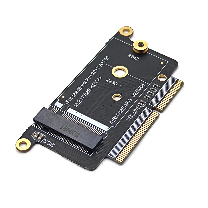 NEW A1708 SSD Adapter NVMe PCI Express PCIE to NGFF M2 SSD Adapter Card M.2 SSD for Apple Macbook Pro Retina 13" A1708 2016 2017
NEW A1708 SSD Adapter NVMe PCI Express PCIE to NGFF M2 SSD Adapter Card M.2 SSD for Apple Macbook Pro Retina 13" A1708 2016 2017