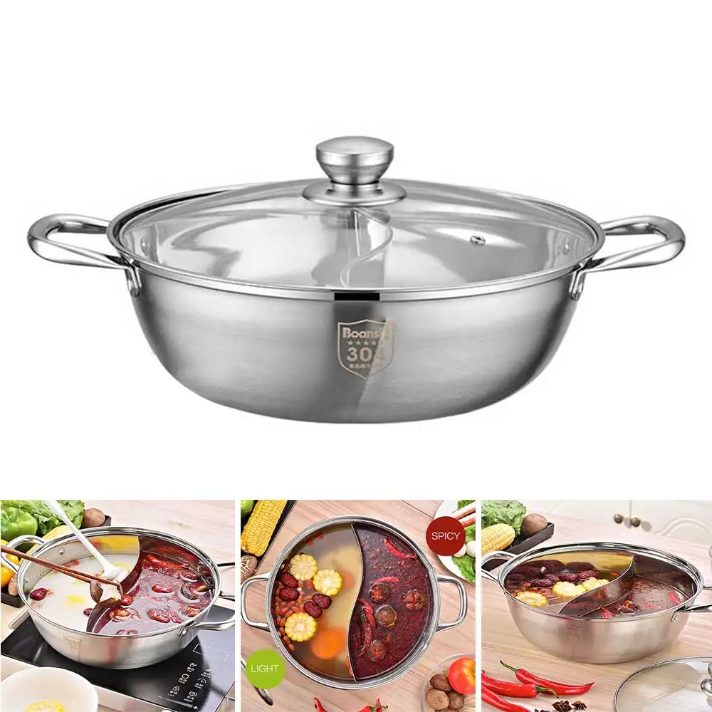 Two-Flavor Hot Pot Household Hot Pot Thickened Induction Cooking Special Pot Stainless Steel Soup Hot Pot Clear Soup Boiler
Two-Flavor Hot Pot Household Hot Pot Thickened Induction Cooking Special Pot Stainless Steel Soup Hot Pot Clear Soup Boiler