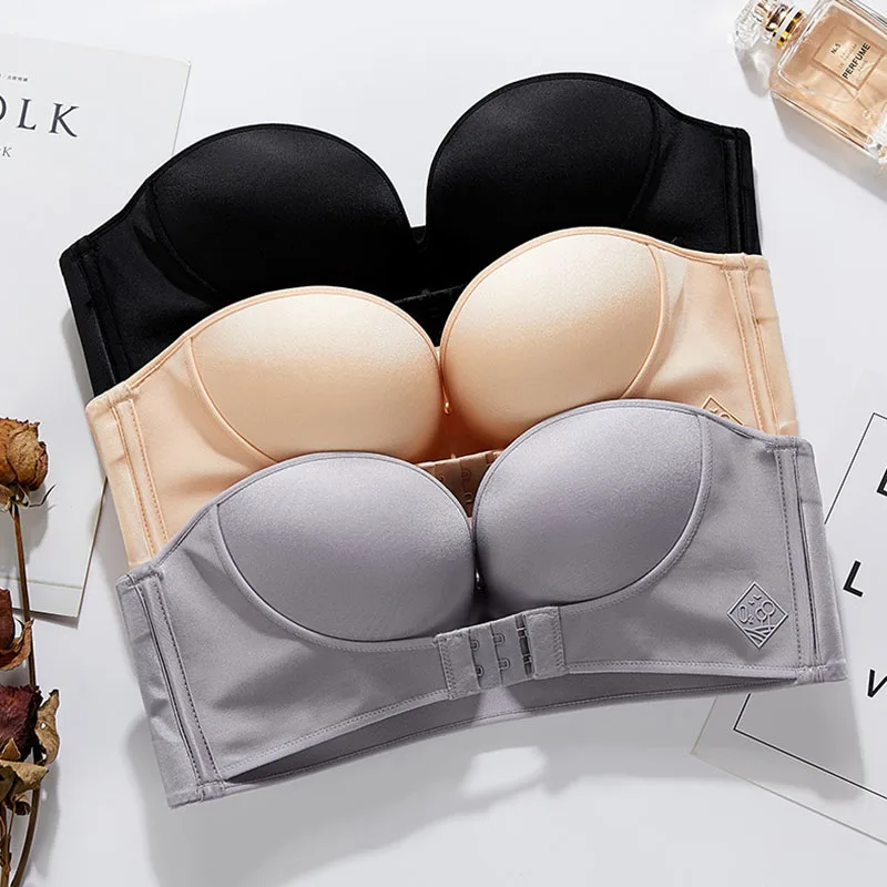 Women Underwear Adjustable Buckle 3Colors 1Pcs Non Slip Strapless Bralette Cup Sexy Push Up Bra Party Wedding Bras Invisible
Women Underwear Adjustable Buckle 3Colors 1Pcs Non Slip Strapless Bralette Cup Sexy Push Up Bra Party Wedding Bras Invisible