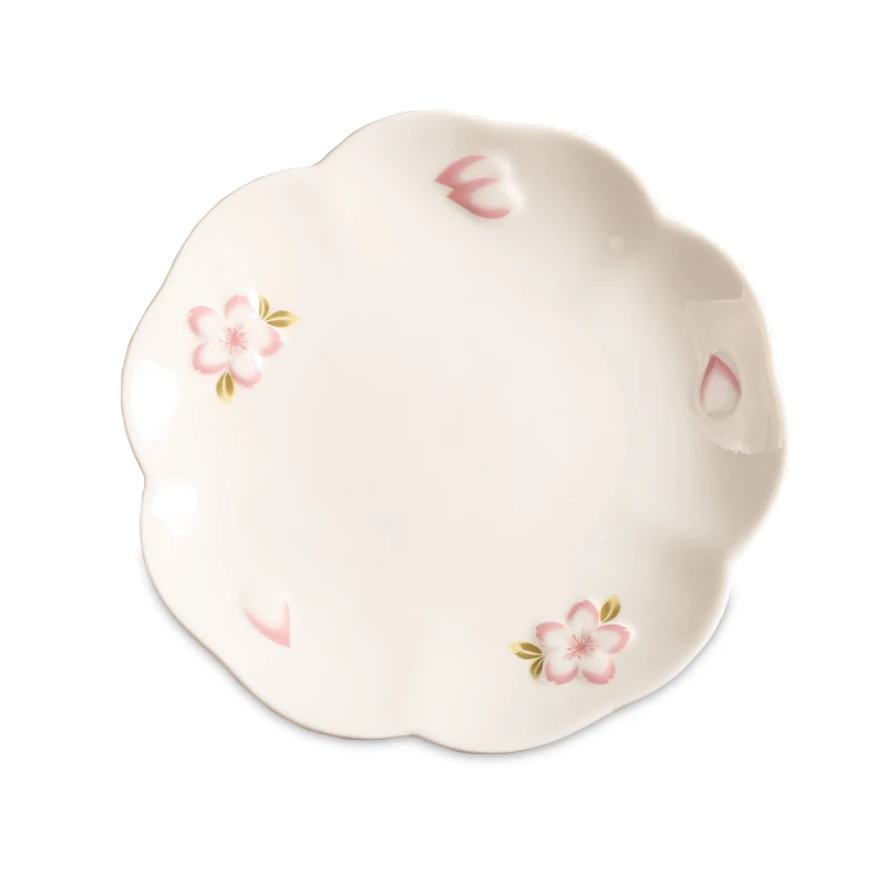 cherry blossom pink relief ceramic plate household rice plate vegetable plate steak plate meal plate ceramic fruit plate 
cherry blossom pink relief ceramic plate household rice plate vegetable plate steak plate meal plate ceramic fruit plate