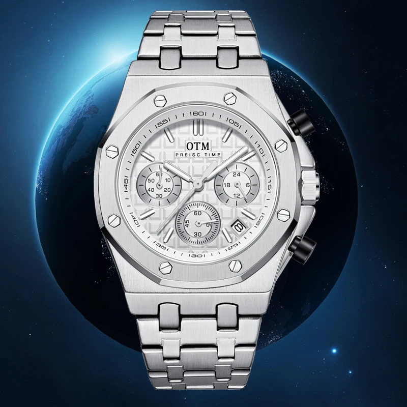 Quartz Watches Men Chronograph Stainless Steel Holiday Unisex Wristwatch Luxury Fashion Watch Clock Boyfriend Gifts Reloj Hombre
Quartz Watches Men Chronograph Stainless Steel Holiday Unisex Wristwatch Luxury Fashion Watch Clock Boyfriend Gifts Reloj Hombre