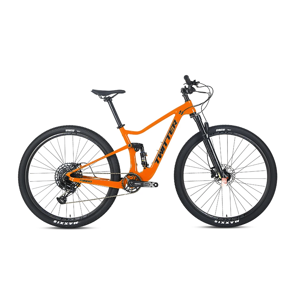 TWITTER bycicle FOREST SX-12speed mountain bicycle 29carbon fiber frame disc brake ROCKSHOX full suspension mountain biketwitter
TWITTER bycicle FOREST SX-12speed mountain bicycle 29carbon fiber frame disc brake ROCKSHOX full suspension mountain biketwitter