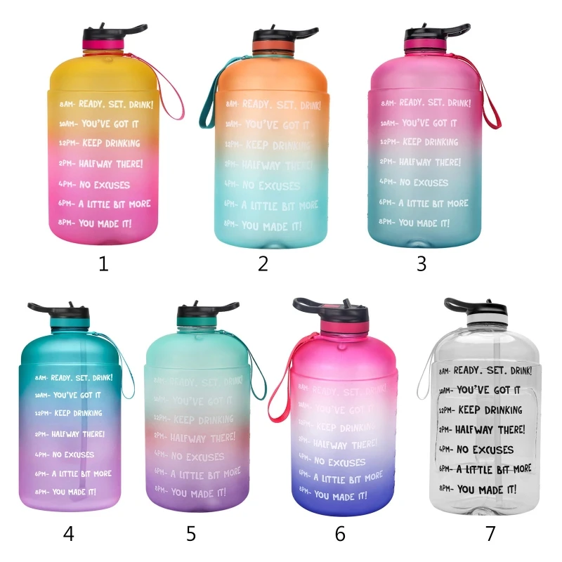 3.78L Water Bottle with Time Marker and Straw To Drink More Daily Motivational Reusable Water Bottle for Fitness Gym Sports
3.78L Water Bottle with Time Marker and Straw To Drink More Daily Motivational Reusable Water Bottle for Fitness Gym Sports