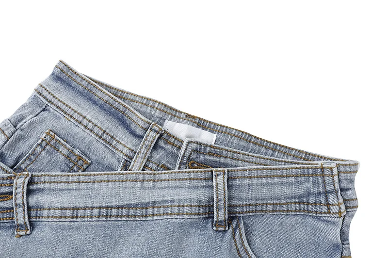 Irregular Denim Skirt Women's Summer Stitching Design A-line Short Skirt With High Waist And Buttocks 
Irregular Denim Skirt Women's Summer Stitching Design A-line Short Skirt With High Waist And Buttocks