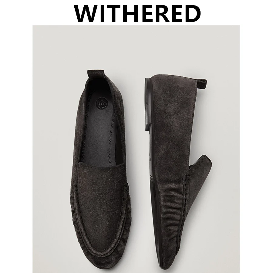 Withered 2021 SS Flat Shoes Women England Style Office Lady Pleating Cattle suede Slip-On Loafers Women Shoes Woman Shoes Women
Withered 2021 SS Flat Shoes Women England Style Office Lady Pleating Cattle suede Slip-On Loafers Women Shoes Woman Shoes Women