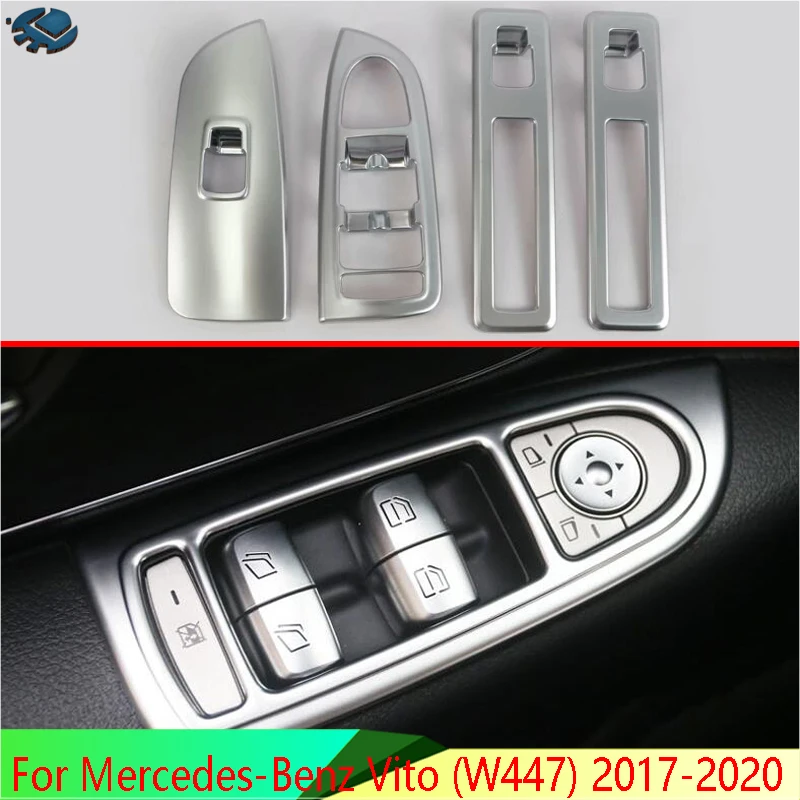 Для Mercedes-Benz Vito (W447) 2017-2020 ABS хромированная крышка окна двери подлокотника панель переключателя отделка формовочный Декор
Для Mercedes-Benz Vito (W447) 2017-2020 ABS хромированная крышка окна двери подлокотника панель переключателя отделка формовочный Декор