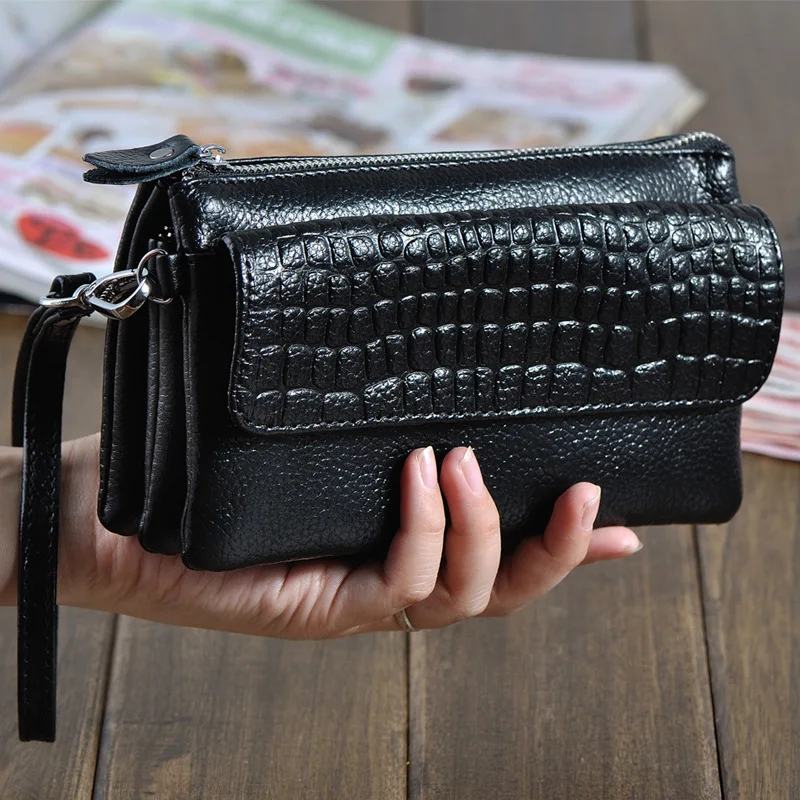 Genuine Leather Women Mini Clutch Handbag Multifunction Crossbody Bag Long Wallet Money Coin Purse Designer Card Holder
Genuine Leather Women Mini Clutch Handbag Multifunction Crossbody Bag Long Wallet Money Coin Purse Designer Card Holder