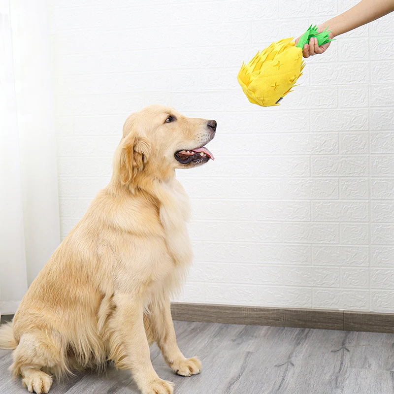 Pet Sniffing Toy Dog Pineapple Chew Toys Pet Training Plush Dog Supplies Puppy Accessories Sniff Training Puppy Supplies
Pet Sniffing Toy Dog Pineapple Chew Toys Pet Training Plush Dog Supplies Puppy Accessories Sniff Training Puppy Supplies