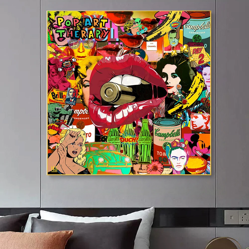 Graffiti Lip Art Print Poster Street Art Painting on Wall Canvas Portrait Sexy Lips Abstract Pictures for Living Room Decor 
Graffiti Lip Art Print Poster Street Art Painting on Wall Canvas Portrait Sexy Lips Abstract Pictures for Living Room Decor