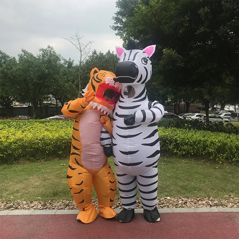 Adult Cosplay Zebra Tiger Inflatable Cosplay Costume For Man Women Halloween Party Role Play Disfraz Christmas Funny Outfit
Adult Cosplay Zebra Tiger Inflatable Cosplay Costume For Man Women Halloween Party Role Play Disfraz Christmas Funny Outfit
