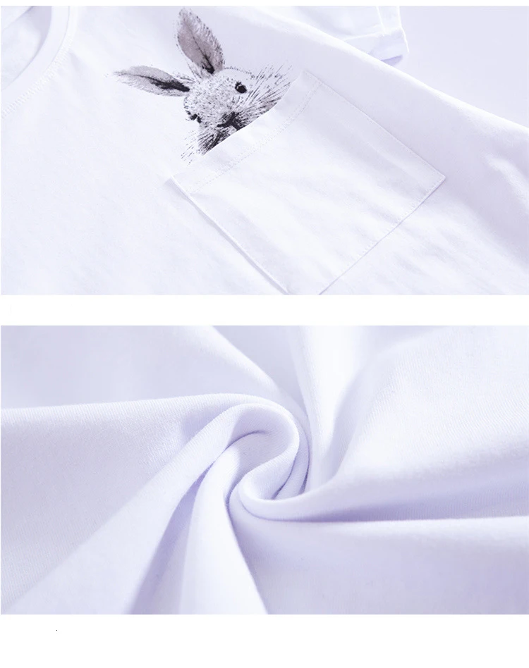 IZEVUS Rabbit Print Pocket Top Elegant Tee 2020 Woman Minimalist Round Neck Short Sleeve Highstreet Tshirt
IZEVUS Rabbit Print Pocket Top Elegant Tee 2020 Woman Minimalist Round Neck Short Sleeve Highstreet Tshirt