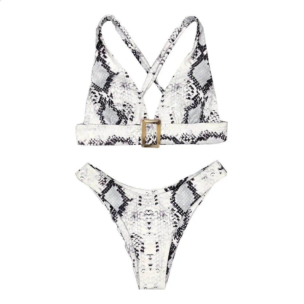 Low Waist Thong Bikinis Mujer 2020 Push Up Swimsuit Female Snakeskin Swimwear Women Bathing Suit Bandage Two-Pieces Bikini Set
Low Waist Thong Bikinis Mujer 2020 Push Up Swimsuit Female Snakeskin Swimwear Women Bathing Suit Bandage Two-Pieces Bikini Set