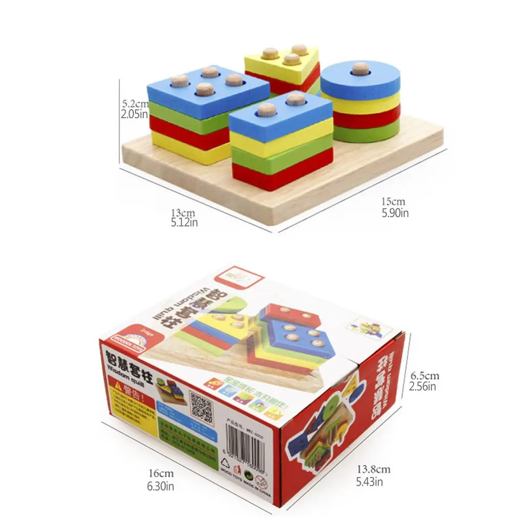 Attractive Educational Montessori Toys Learning Wooden Pole Geometry Shape Intelligence Interesting Math Toys For Children Kids
Attractive Educational Montessori Toys Learning Wooden Pole Geometry Shape Intelligence Interesting Math Toys For Children Kids