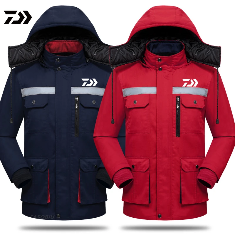 Daiwa Men's Outdoor Sports Fishing Padded Jacket Coat Mountaineering Fishing Reflective Strip Warm Waterproof Jacket 
Daiwa Men's Outdoor Sports Fishing Padded Jacket Coat Mountaineering Fishing Reflective Strip Warm Waterproof Jacket