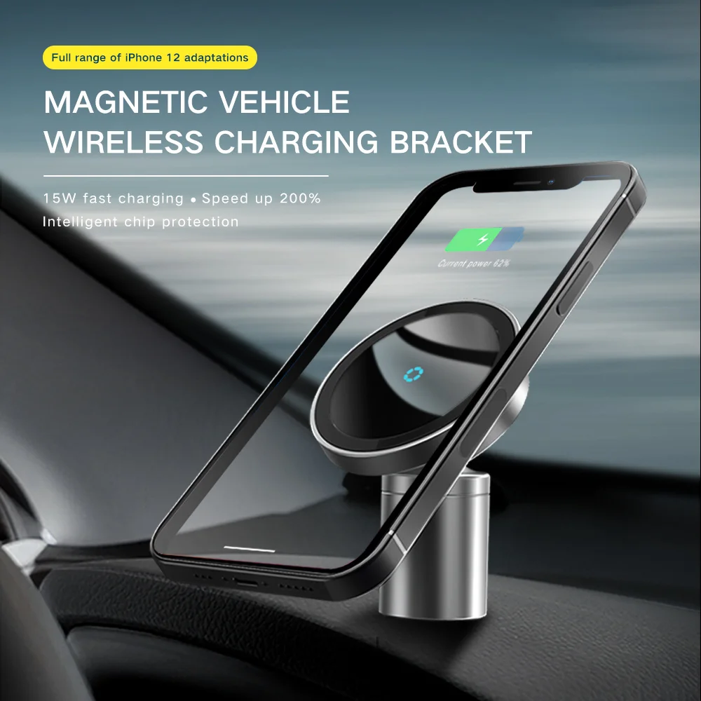 15W New Magnetic Charger for iPhone 12 Pro Max mini Magsafing Car Holder Wireless Charger Charging Car phone holder Stand 2 In 1
15W New Magnetic Charger for iPhone 12 Pro Max mini Magsafing Car Holder Wireless Charger Charging Car phone holder Stand 2 In 1