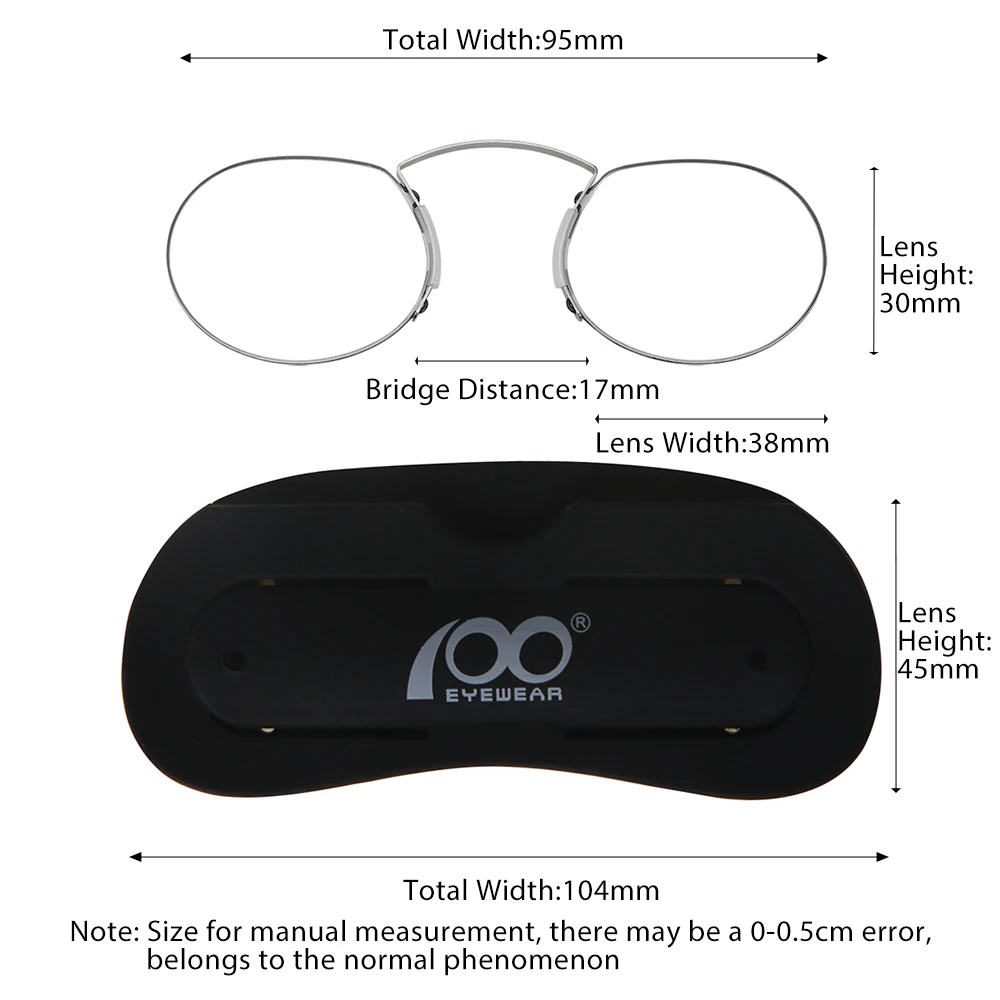 Мини-клипса для носа на дальнозоркости очки чтения портативные тонкие