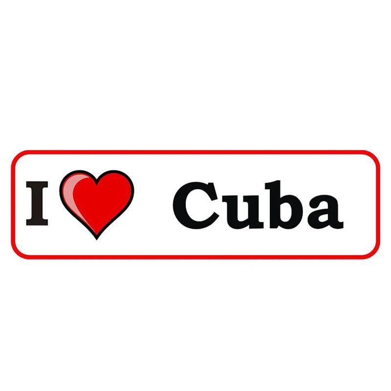 Creative 13cm X 3.9cm Waterproof I Love Cuba Vinyl Bumper Sticker Decal Heart Gift Car Sticker Sunscreen Window Accessories
Creative 13cm X 3.9cm Waterproof I Love Cuba Vinyl Bumper Sticker Decal Heart Gift Car Sticker Sunscreen Window Accessories