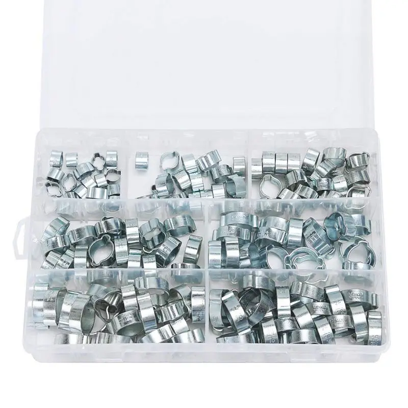 140Pcs Double Ear O Clips Clamps Steel Zinc Plated Assortment For Hydraulic Hose Fuel
140Pcs Double Ear O Clips Clamps Steel Zinc Plated Assortment For Hydraulic Hose Fuel