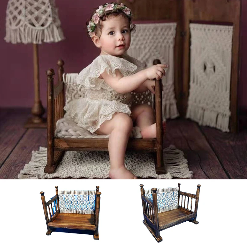 2021 Newborn Photography Props Retro Bed Photo Shoot Lace Weaving Baby Furniture Studio Baby Shooting Props Wooden Baby Bed
2021 Newborn Photography Props Retro Bed Photo Shoot Lace Weaving Baby Furniture Studio Baby Shooting Props Wooden Baby Bed