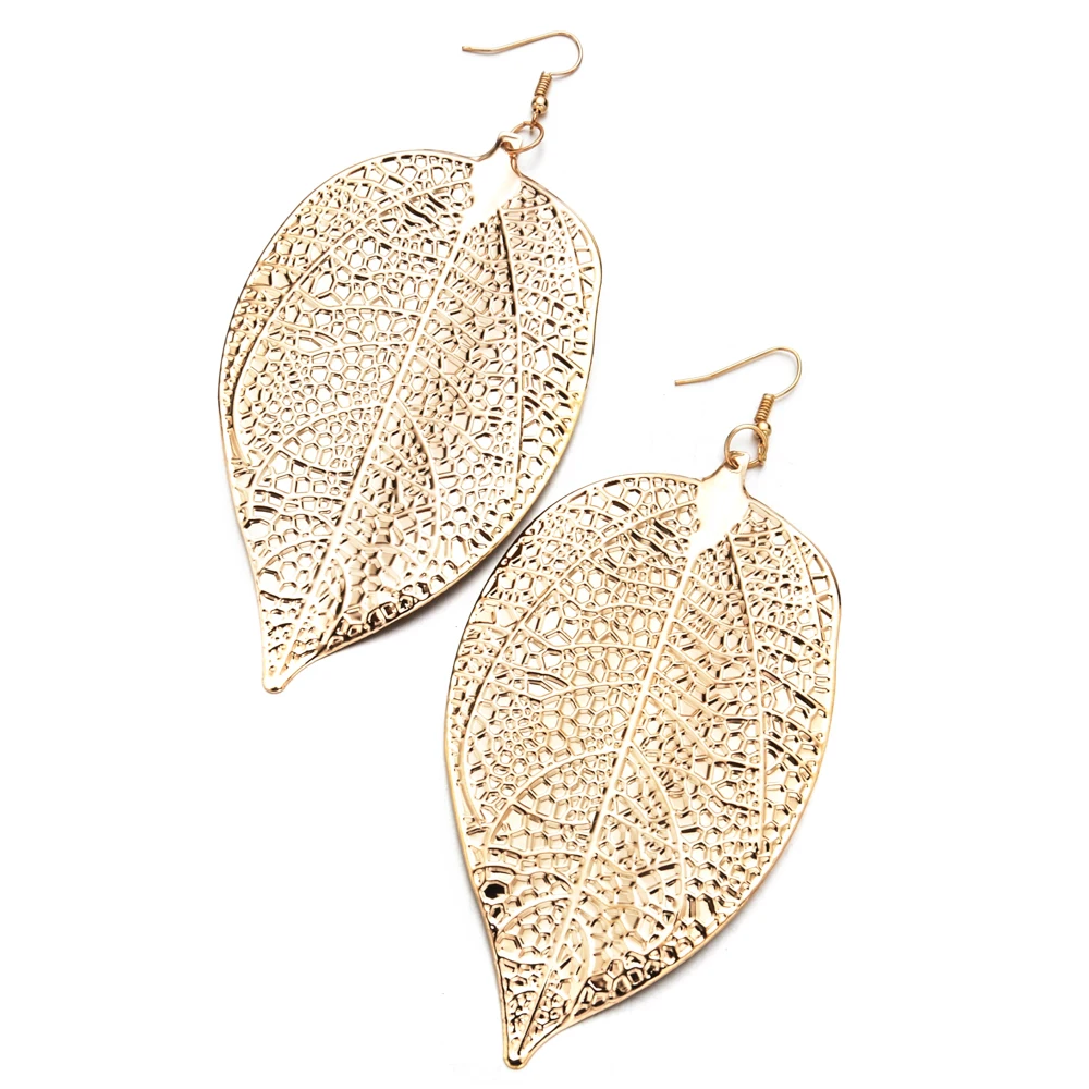 Fashion Bohemian Long Dangle Earrings Unique Gold Silver Color Leaf Big Statement Earrings For Women Jewelry Gift Pendientes
Fashion Bohemian Long Dangle Earrings Unique Gold Silver Color Leaf Big Statement Earrings For Women Jewelry Gift Pendientes