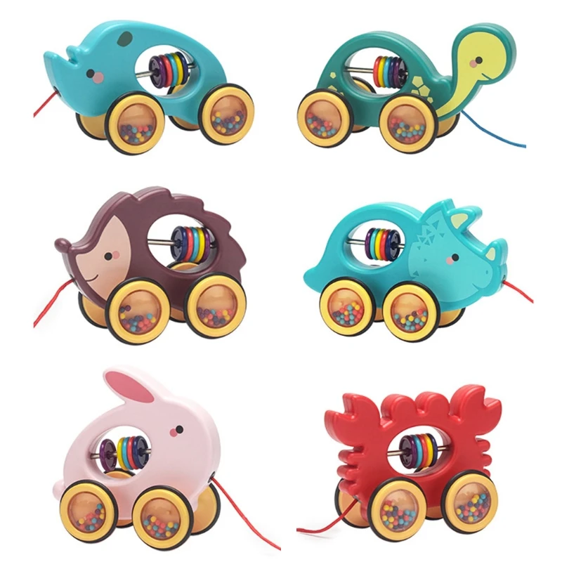 P15C Baby Cartoon Animal Car Pull Rope Toys Toddler Kids Early Educational Gifts Drag Vehicles Rattles
P15C Baby Cartoon Animal Car Pull Rope Toys Toddler Kids Early Educational Gifts Drag Vehicles Rattles