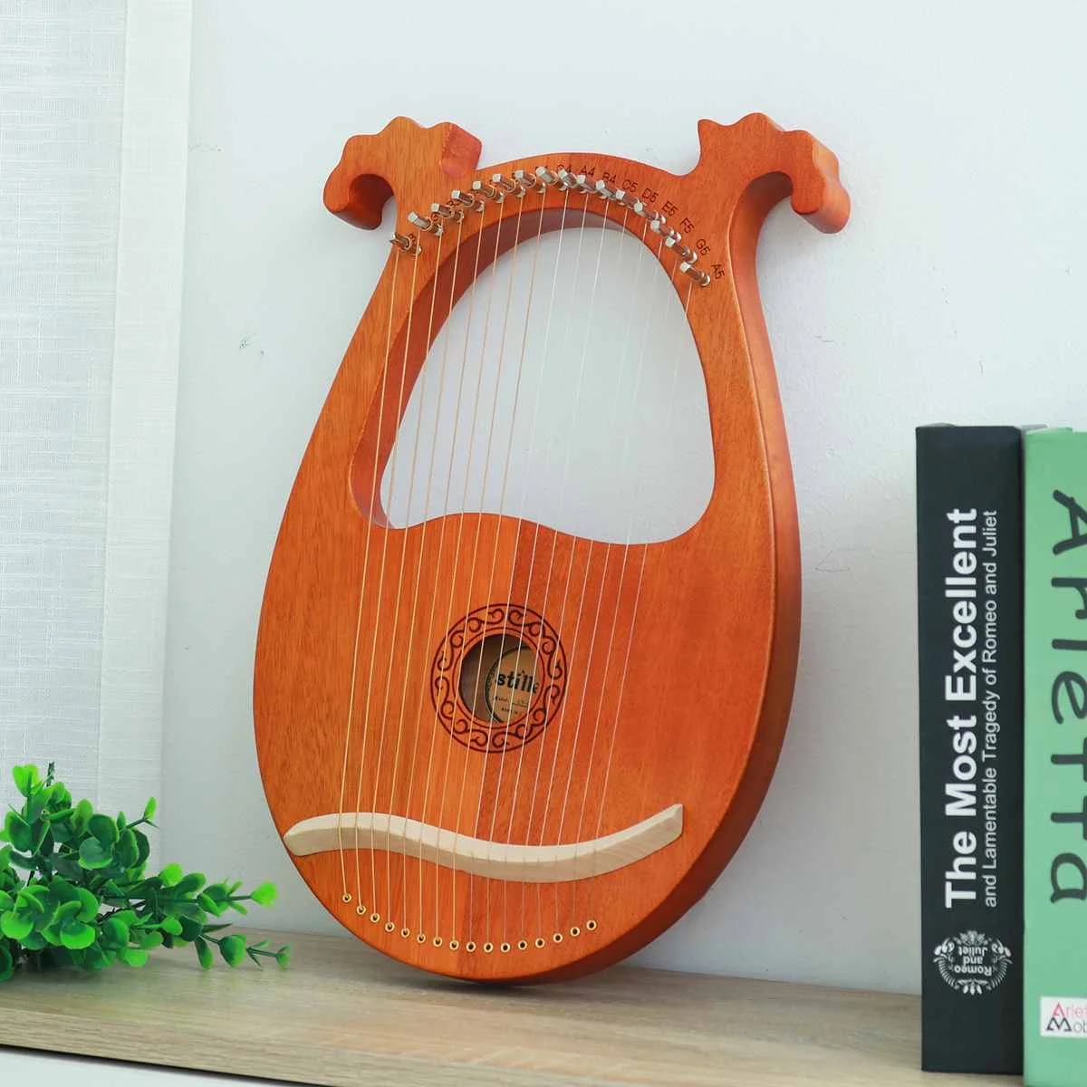 

Lyre Harp 16 струн корпус из красного дерева струнный музыкальный инструмент с настройкой гаечного ключа пикап чистящая ткань подарок для начин...