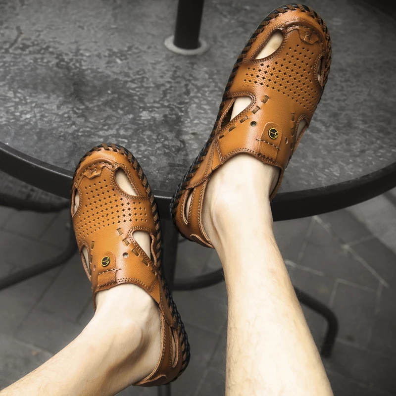 Male Sandal Sandal Men Shoes Slippers Sandals Beach For Leather Sandalias Hombre Men's Roman Mens Outdoor Man Women Summer
Male Sandal Sandal Men Shoes Slippers Sandals Beach For Leather Sandalias Hombre Men's Roman Mens Outdoor Man Women Summer