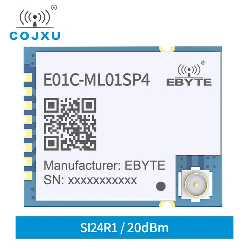 EBYTE экономичный 2,4G радиочастотный модуль беспроводной трансивер nRF24L01 + контактный совместимый интерфейс SPI SMD IPEX антенна
EBYTE экономичный 2,4G радиочастотный модуль беспроводной трансивер nRF24L01 + контактный совместимый интерфейс SPI SMD IPEX антенна