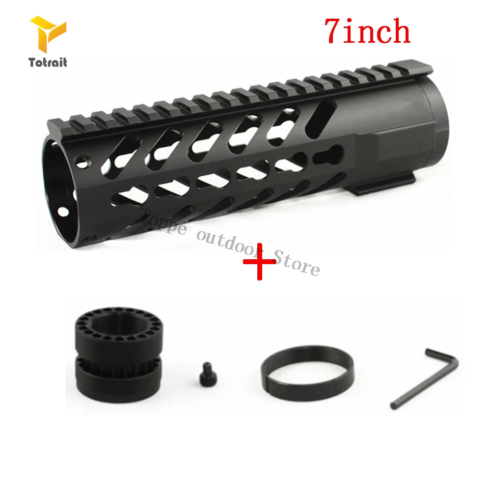 TOtrait .223 5.56mm Modular 7 Inch Free Float Quad Rail KEYMOD Handguard with Nut For Rifle Picatinny Mount Hunting
TOtrait .223 5.56mm Modular 7 Inch Free Float Quad Rail KEYMOD Handguard with Nut For Rifle Picatinny Mount Hunting