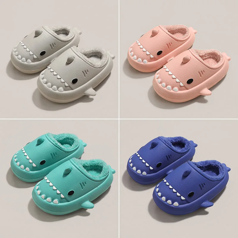 Children's Eva Slippers Autumn and Winter Soft Bottom Cartoon Shark Cotton Slippers Indoor Baby Waterproof Thick Bottom Slippers
Children's Eva Slippers Autumn and Winter Soft Bottom Cartoon Shark Cotton Slippers Indoor Baby Waterproof Thick Bottom Slippers