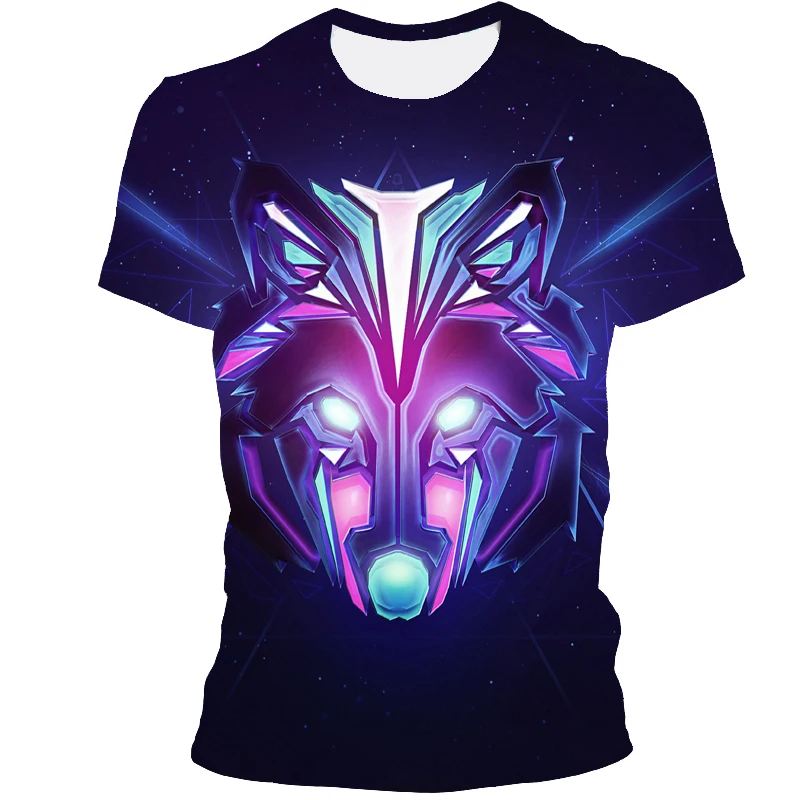 2021 new men's summer print men's short-sleeved T-shirt 3D wolf pattern T-shirt casual breathable T-shirt and plus size T-shirt
2021 new men's summer print men's short-sleeved T-shirt 3D wolf pattern T-shirt casual breathable T-shirt and plus size T-shirt