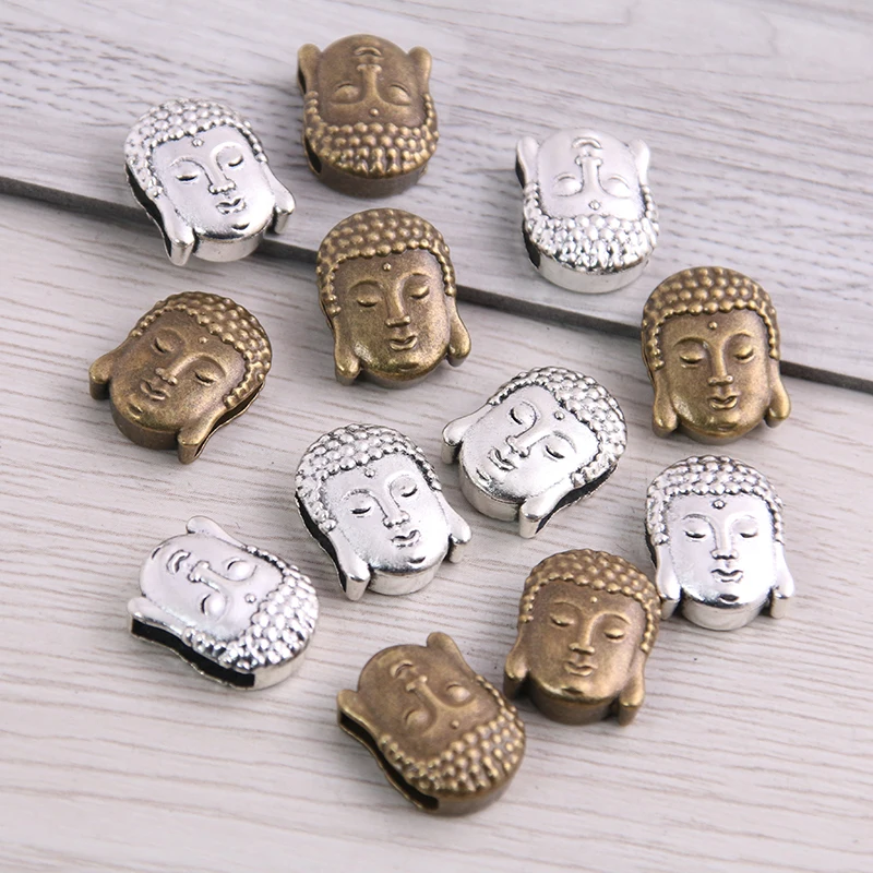 SWEET BELL 20pcs Two Color Buddha Head Adapters Slider Spacer Jewelry Material For Jewelry Making For 10mm Leather Cord
SWEET BELL 20pcs Two Color Buddha Head Adapters Slider Spacer Jewelry Material For Jewelry Making For 10mm Leather Cord