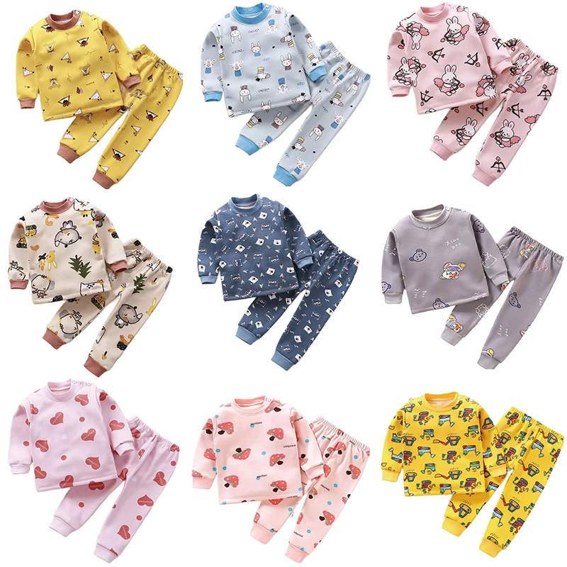 Children's Warm Suit Plush Autumn And Winter New Baby Cartoon Cute Thick Cotton Warm Suit Two-piece Children's Suit
Children's Warm Suit Plush Autumn And Winter New Baby Cartoon Cute Thick Cotton Warm Suit Two-piece Children's Suit