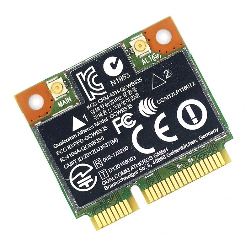 QCWB335 AR9565 Wireless Network Card 2.4G 150Mbps Bluetooth 4.0 SPS 690019 Mini Pcie 802.11N Built-in Network Card
QCWB335 AR9565 Wireless Network Card 2.4G 150Mbps Bluetooth 4.0 SPS 690019 Mini Pcie 802.11N Built-in Network Card