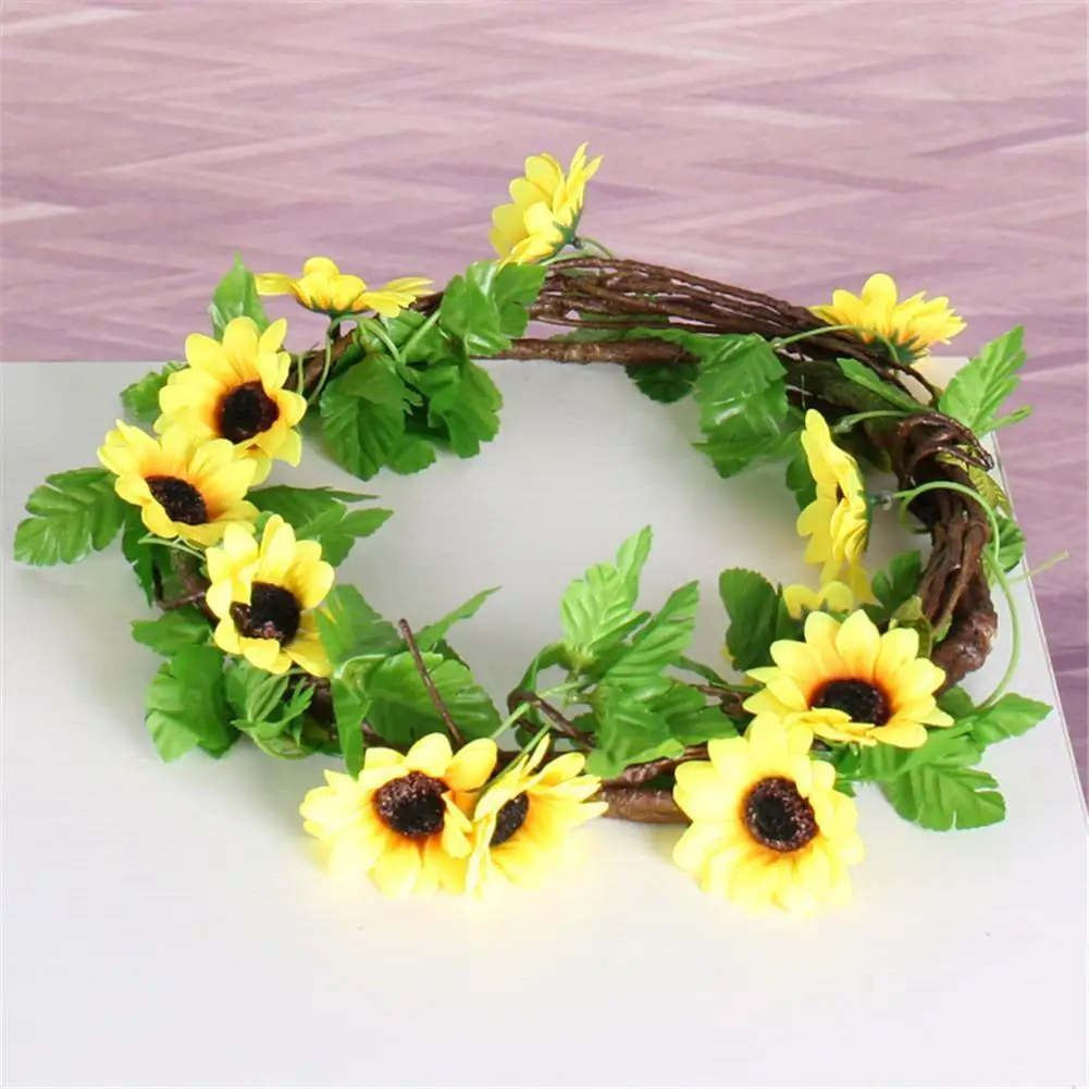 Fake Sunflower Ivy Vine Artificial Flowers Wall Hanging Garland Garden Fences Home Wedding Christmas Party Decoration
Fake Sunflower Ivy Vine Artificial Flowers Wall Hanging Garland Garden Fences Home Wedding Christmas Party Decoration