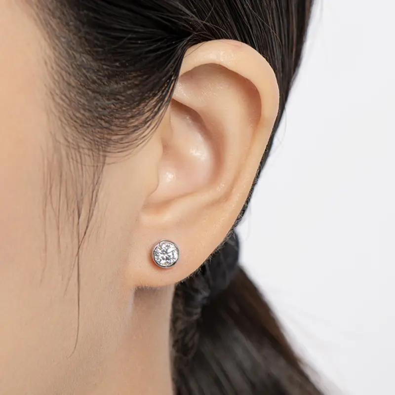 Jazaz FINE Real 0.5 Carat Moissanite Stud Earrings Women Top Quality 100% 925 Sterling Silver Sparkling Engagement Party B0659
Jazaz FINE Real 0.5 Carat Moissanite Stud Earrings Women Top Quality 100% 925 Sterling Silver Sparkling Engagement Party B0659