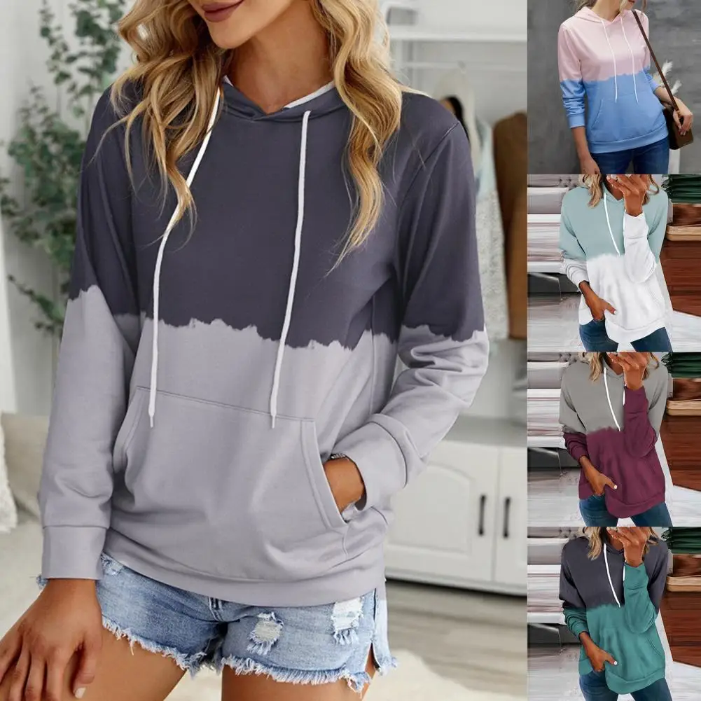 Women Hoodie Contrast Color Print Large Pocket Autumn Winter Long Sleeve Drawstring Hooded Sweatshirt Streetwear
Women Hoodie Contrast Color Print Large Pocket Autumn Winter Long Sleeve Drawstring Hooded Sweatshirt Streetwear