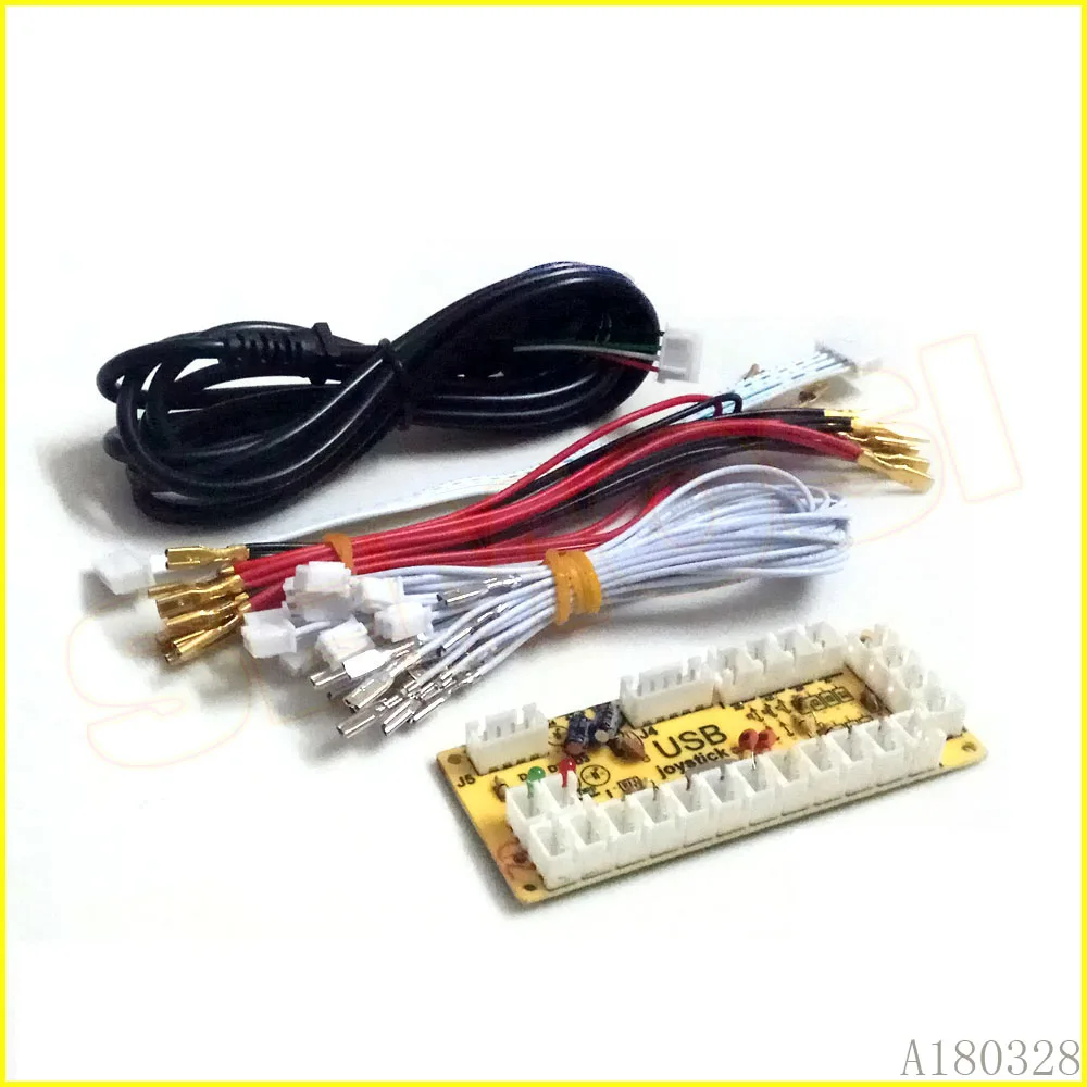 Usb энкодер с нулевой задержкой ПК джойстик панель управления для MAME Arcade DIY кабелем