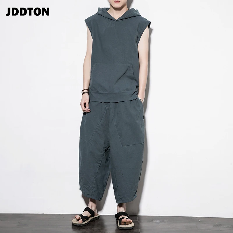 JDDTON New Men‘s Spring Sleeveless Suit Linen Solid Color Outerwear Fashion Style Casual Loose Low Gear Male Hooded Suit JE052
JDDTON New Men‘s Spring Sleeveless Suit Linen Solid Color Outerwear Fashion Style Casual Loose Low Gear Male Hooded Suit JE052