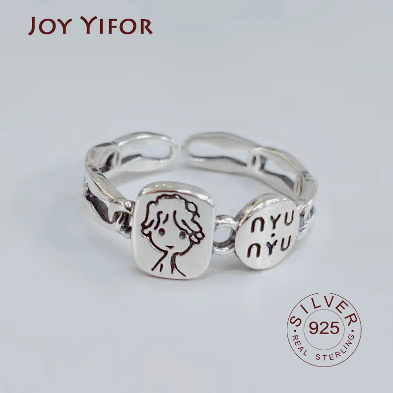 S925 Sterling Silver Rings for women Female Resizable Korea Ring Handmade boy picture 925 Para Mujer Bijoux Femme fine Jewelry
S925 Sterling Silver Rings for women Female Resizable Korea Ring Handmade boy picture 925 Para Mujer Bijoux Femme fine Jewelry
